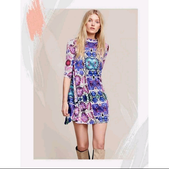 Free People Multicolor Backless Dress Boho Bohemian - Picture 2 of 8